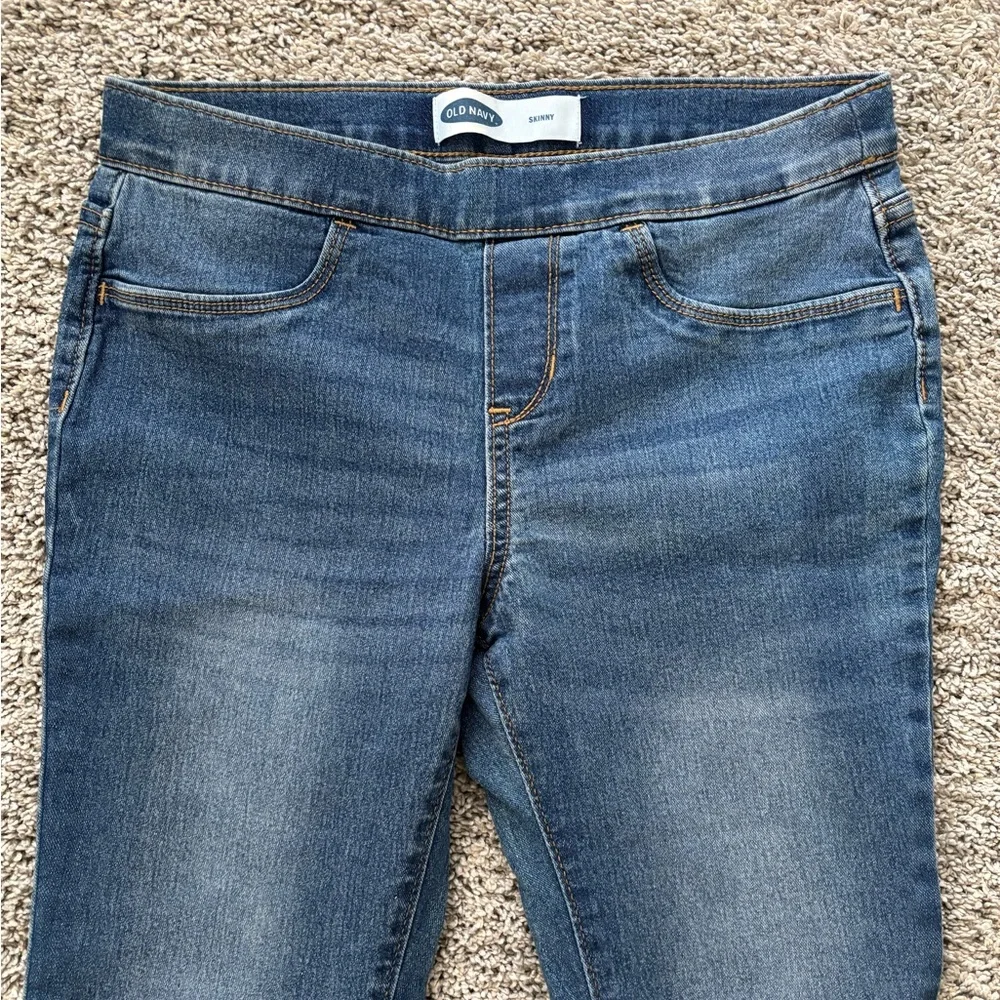 Old Navy Girls Skinny Faded Adjustable Jeans Size XL 14